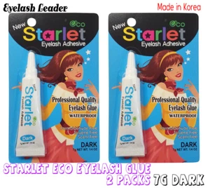 *New* 2pc Starlet Eco Eyelash 7g Glue - Dark - Picture 1 of 2