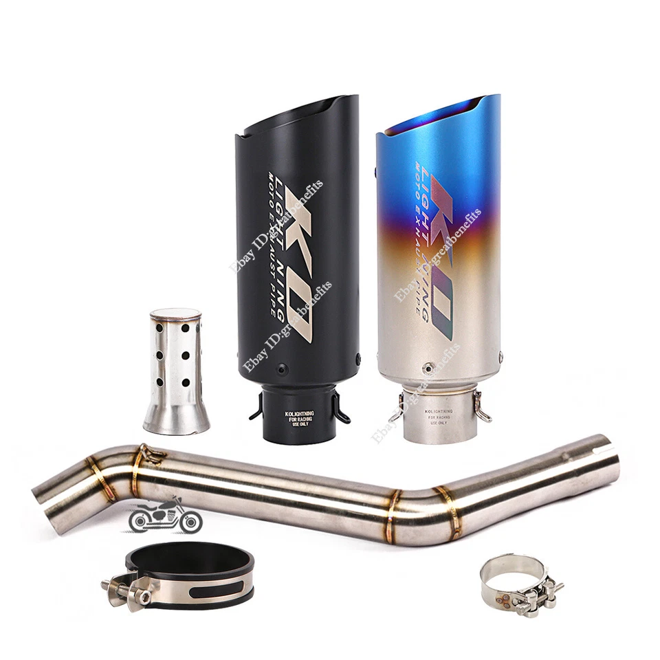 Silenciador de tubo de enlace de escape medio 51 mm para CF-Moto NK650 NK400 MT650 MT400 Foto 1 de 4