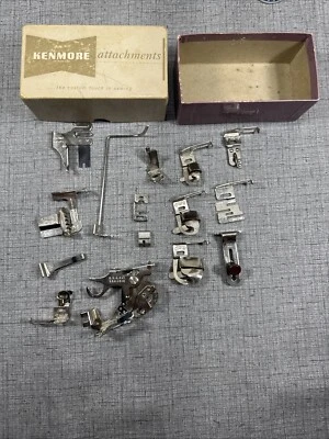 Vintage Kenmore Sewing Machine Attachments With Box Set Of 15 - Image 1 of 4