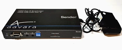 Aavara Sender PB7000-SE HDMI Over IP Broadcaster HDMI/USB KVM no AC-adapter req. - Image 1 of 4