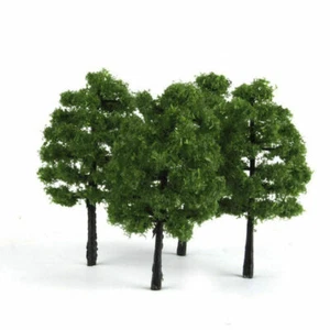 20pcs Green Model Tree 9cm OO Scale Model Trees Train Railroad Layout - Picture 1 of 9