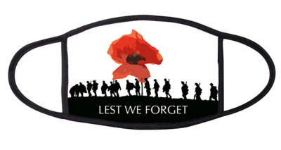 Face Mask Customised Washable Double Ply Multi Use Oasis Depeche Mode Poppy - Image 1 of 4