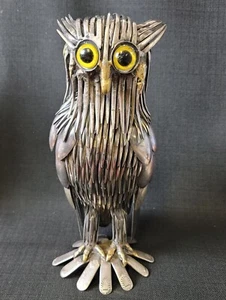 Mid-Century Folk Art Culinary Metal Owl Sculptural 12" - Picture 1 of 15