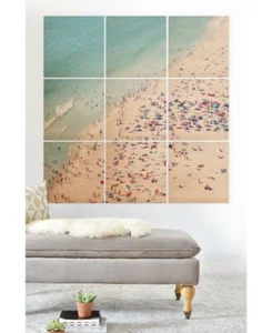 Deny Designs Ingrid Beddoes Beach Summer Fun Printed Wood Wall Mural 9 Piece - Picture 1 of 2