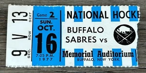 10/16/1977 DOUG WILSON 1st CAREER GOAL Ticket STUB Chicago BLACKHAWKS HOF DMAN - Picture 1 of 2