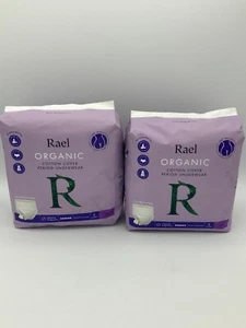 Rael Organic Period Underwear S/M One Time Use Disposable  Cotton Cover Lot of 2 - Picture 1 of 13