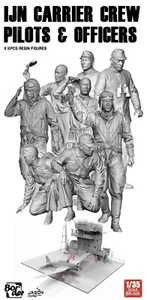 BORDER BR-006 1/35 IJN Carrier Crew Pilots & Officers - Picture 1 of 3