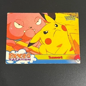Teamwork #54 Pikachu's Vacation Topps Pokemon Card Year 1988 - Picture 1 of 2