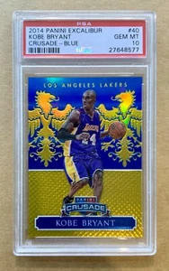 2014-15 PANINI EXCALIBUR CRUSADE BLUE KOBE BRYANT #40 PSA 10 GEM MINT NO:118/149 - Picture 1 of 4