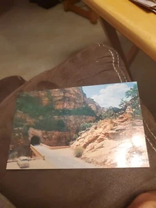 Postal de colección ~ Entrada al túnel Zion ~ Parque Nacional Zion, Utah - Imagen 1 de 2