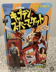 Figura de reacción Super 7 Ash vs Evil Dead Army of Darkness embalaje japonés - Imagen 1 de 2