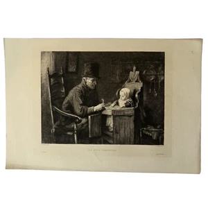Original Radierung "Les Bons Canaries" von J. Israels Typ datiert 1876 - Bild 1 von 7