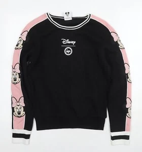 Disney Damen Pullover Sweatshirt schwarz Baumwolle Größe 6 Pulli - Minnie Mouse - Bild 1 von 10