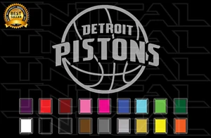 Detroit Pistons Decal Sticker Basketball Team Logo NBA Vinyl Car Window Wall - Bild 1 von 2