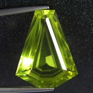 21.13Cts Stunning 100% Natural Lemon Quartz Fancy Cut Loose Gemstone - Picture 1 of 4