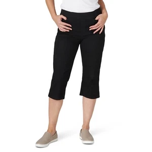 Chic Women's Classic Collection Easy-Fit Elastic Waist Pull-On Capri Pant, 8 AVG - Picture 1 of 5