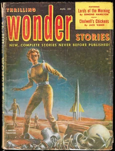 THRILLING WONDER STORIES, 1952 August - Leinster, Hamilton, Vance, Nourse - Imagen 1 de 4