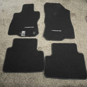 2019-2024 Subaru Forester Black Carpet Floor Mats Genuine OEM J501SSJ000 | NEW - Picture 1 of 4
