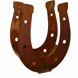 Metall Hufeisen Blumenkübel Pflanzschale, Edelrost, ca. 40x32x15cm - Bild 1 von 1