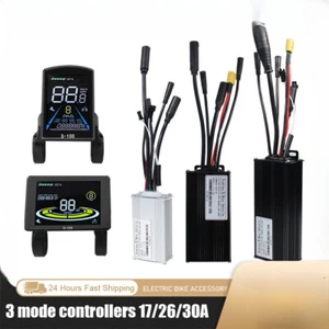 3 Mode Controller E-bike Sine Wave Waterproof Controlle 17A 26A 30A with Display - Picture 1 of 30