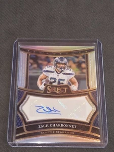 2024 Panini Select Football Signatures Prizm Auto Zach Charbonnet #SP-ZCT /399 - Picture 1 of 1
