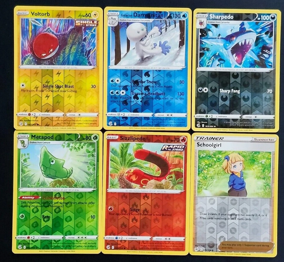 Pokemon - Fusion Strike - REVERSE HOLO Foil Singles You Pick the Card - Image 1 of 1