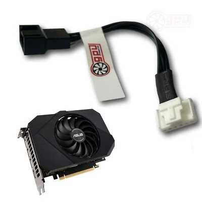 ASUS RTX 3050 3060 Phoenix ITX 6 Pin Fan Adapter Deshroud Graphics Card Cable - Image 1 of 4