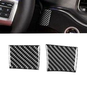 Carbon Fiber Car Steering Wheel Decor Decal Cover Trim For Dodge Charger 2011-14 - Picture 1 of 9