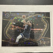 2022-23 Select Karl-Anthony Towns Black Disco Prizm Courtside #1/1! Wolves