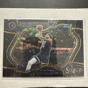 2022-23 Select Karl-Anthony Towns Black Disco Prizm Courtside #1/1! Wolves