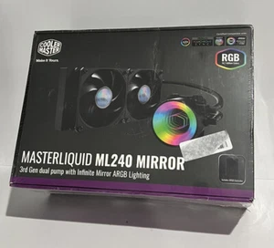 •SEALED• Cooler Master MasterLiquid ML240 Mirror 240mm ARGB Dual Pump 3rd Gen - Picture 1 of 2