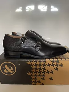 Thomas & Vine Calvin Men's Double Monk Strap Dress Shoes size 9.5 - Picture 1 of 11