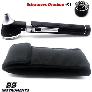 Otoscopio profesional negro auricular espejo otología (Otoscope Black) - Imagen 1 de 6