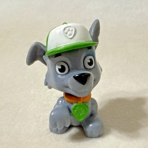 Nickelodeon Paw Patrol Rocky Grey Puppy Dog Mini Figure Cake Topper - Picture 1 of 5