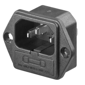 ✅Kaltgeräte Einbaustecker mit Sicherungshalter 230V max.6,3A Einbaubuchse - Bild 1 von 5