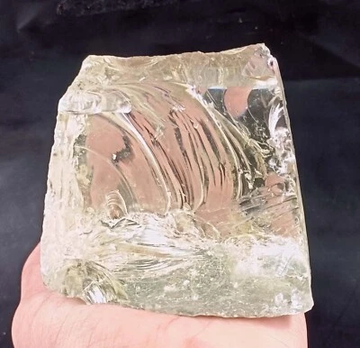 DYED 4675.00 Carat Lemon Topaz Uncut Rough Certified/96mm Loose Gemstone SMR - Image 1 of 4