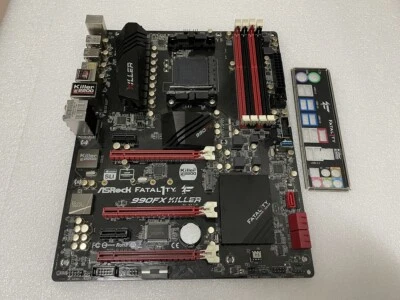 ASRock Fatal1ty 990FX Killer Socket AM3+ AMD 990FX Desktop Motherboard DDR3 - Image 1 of 4