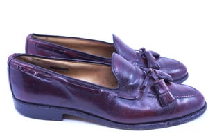 Zapatos de vestir Allen Edmonds Grayson para hombre talla 8 concha cordobesa borla mocasín - Imagen 1 de 8