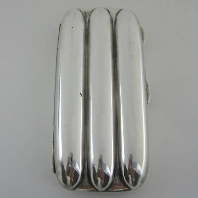 Very Good Quality Edwardian Silver Pocket Cigar Case - Image 1 of 4