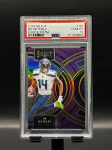 2023 Panini Select DK METCALF Premier Level Purple /75 PSA GEM MINT 10 Seahawks - Picture 1 of 3