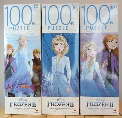 Rompecabezas Frozen 2 Elsa Anna Disney Princesa Cardenal 100 piezas Lote de 3 Foto 1 de 4