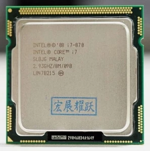 Intel Core i7-870 Quad Core 2.93GHz 8MB Socket LGA1156 95W SLBJG 95W Processor - Picture 1 of 3