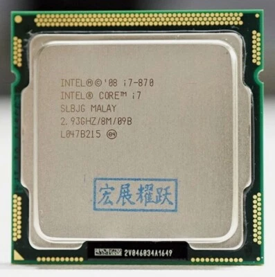Intel Core i7-870 Quad Core 2.93GHz 8MB Socket LGA1156 95W SLBJG 95W Processor - Image 1 of 3