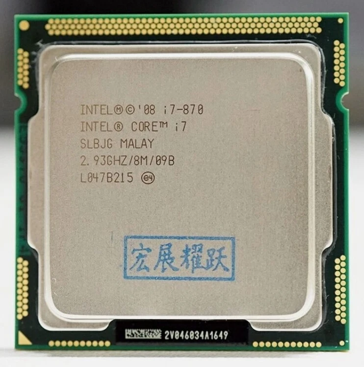 Intel Core i7-870 Quad Core 2.93GHz 8MB Socket LGA1156 95W SLBJG 95W Processor - Image 1 of 3