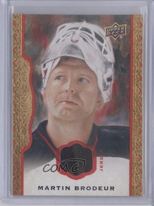 2014 Upper Deck Masterpieces Red Framed Memorabilia /85 Martin Brodeur #20 HOF