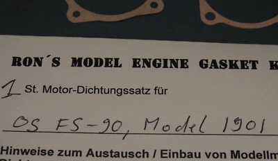 Gasket-Kit for Model  Engine O.S: FS-90, Mod. 1901 - Bild 1 von 2