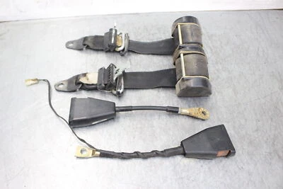 Porsche 1977 924, 944, 928 OEM CINTURONES DE SEGURIDAD DELANTEROS NEGRO LM69 Foto 1 de 4
