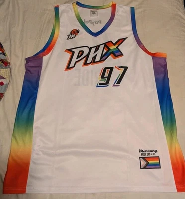 Camiseta deportiva Phoenix Mercury WNBA 2025 Pride Day Rainbow #97 adulto XL sorteo de estadio Foto 1 de 4