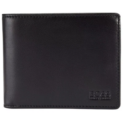 HUGO BOSS Hombre Cartera Cuero Genuino Asolo Plegable Diario Oficina Regalo Caja - Imagen 1 de 4
