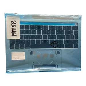 Apple MacBook Pro 13" A1706 reposamanos 2016 2017 estuche superior teclado francés plateado - Imagen 1 de 1